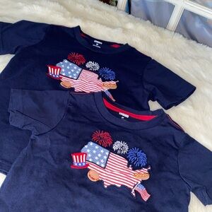 Gymboree American flag boys shirts